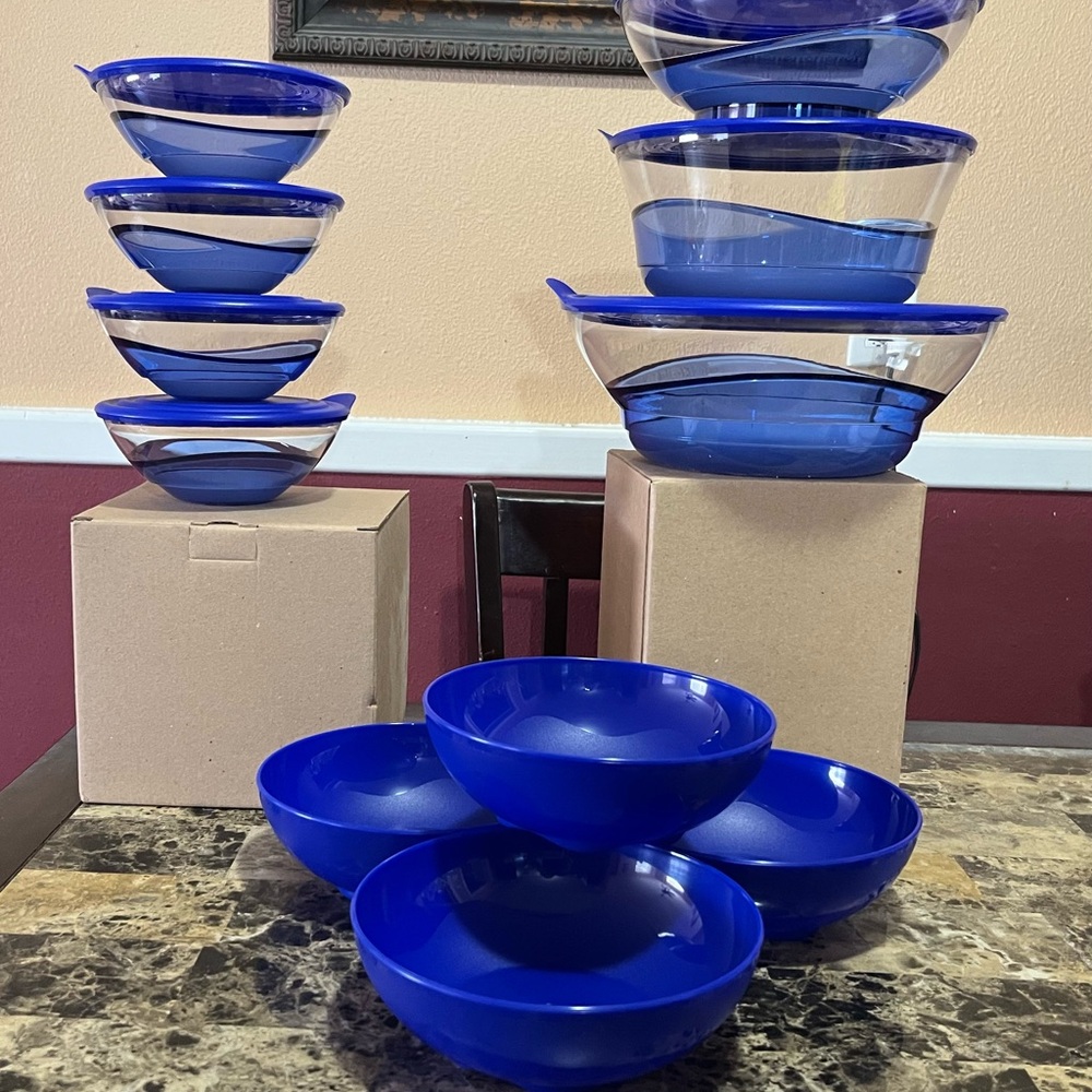 Tupperware Blue luxury Set